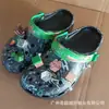 Nuevos Zapatos de Cocodrilo Monstruo Eléctrico Michael Ojos Grandes para Hombres y Mujeres Crocs Zapatos para Niños Comercio Exterior Venta al por Mayor Dibujos Animados 210875