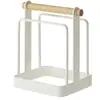 Suporte de Armazenamento para Tábua de Corte Estilo Japonês, Suporte de Tábua de Corte de Madeira e Ferro, Suporte Drenante, Utensílio de Cozinha Popular de Venda Transfronteiriça