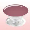 Soporte de Agarre para Teléfono de Silicona Transparente con Logo, Tipo Adhesivo Plegable, Color Sólido Simple Macaron, Soporte de Regalo para Ver Películas
