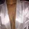 Qing Zhi Europa y Estados Unidos Redes Sociales INS CHOKER cadena para el cuello pedrería diamante BLING fiesta de gala Super Brillante accesorios para el cuello