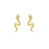 Pendientes de Serpiente Estilo Nuevo Verano Unisex Estilo Coreano Moda Tendencia Pendientes con Incrustaciones de Diamante con Forma de Animal Serpiente