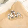 Pinza para el Cabello de Onda Grande Aleación Forma MM Parte Posterior de la Cabeza y2k Recogido Pinza de Garra Mujeres ins Estilo Frío Pinza de Garra para el Cabello Pinza de Tiburón de Nicho