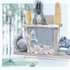 Plataforma Alimentadora de Ardillas de Madera para Exteriores, Caja Alimentadora Estilo Mesa de Picnic para Nueces Cacahuates Mazorcas de Maíz, Alimentador para Ardillas para Colgar en Árbol