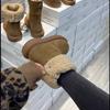 Botas de Nieve para Mujer Invierno 2025 Nuevas Retro Piel Genuina Impermeables Antideslizantes Cálidas Zapatos de Algodón Forro de Lana Planos Engrosados Botines Cortos
