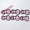 Accesorios de plástico al por mayor flor de zapato hecha a mano para manualidades accesorios para sombrero papelería parche funda de teléfono cuadros borde redondo corbata de moño