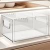 Organizador de Cocina Tipo Cajón Caja Miscelánea para Snacks de Escritorio Caja de Almacenamiento de Ángulo Recto para Gabinete Profundo Caja de Almacenamiento Retráctil para Gabinete