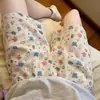Pantalones Cortos de Algodón Nube de Verano para Mujer, Delgados, Talla Grande 220 Jin, Casual, Holgados, Perezosos, Cintura Alta, Pierna Ancha, para Caminar