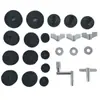 Venta al por mayor de fábrica traje de fieltro para batería traje de batería de fieltro antideslizante gris negro accesorios para batería de 23 piezas