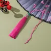 Atacado de Borlas de Nó Chinês, Saquinhos, Borlas Pendentes, Pingentes de Leque, Borlas de Chapéu Vazadas com Contas e Enfeites Pendentes Decorativos