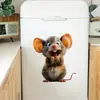 Foto de caricatura ratoncito lindo pegatinas de pared autoadhesivas pared de fondo de habitación infantil refrigerador pegatinas decorativas BR3108C
