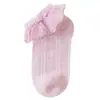 Calcetines para niños de verano, finos, transpirables, de algodón, elásticos, sin cordones, de malla, con encaje, de princesa, para baile