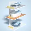 Red para bañar al bebé, soporte de malla de plástico, estante antideslizante para baño, soporte para bañar al bebé, cama de baño para recién nacidos en casa, marco para bañar