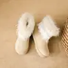 Zapatos de Algodón con Suela Gruesa de Terciopelo Estilo Millennial para Mujer 2025 Nuevo Zapatos de Invierno de Una Pierna para Mujer Resistentes al Frío y Cálidos Botas de Nieve