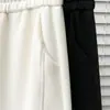 Pantalones largos casuales de otoño para mujer talla grande 100 kg, nuevos, sencillos, adelgazantes, cintura elástica, pierna recta, pierna curva 1071