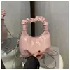 Tendencia de Moda Primavera/Verano 2025 Bolso Sobaco Elegante Nicho Dulce Bolso de Hombro Plisado Cruzado Bolso Nube
