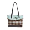 2026 Nuevo Encaje Gran Capacidad Viaje Cuadros Hombro Único Manual Bolso Tote Estilo Coreano Fresco Pequeño Floral