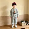 Conjunto de Sudadera Versátil de Dibujos Animados para Niños 2026, Aclarador y Fácil de Combinar, Cómodo Conjunto Nuevo para Bebés y Niños Pequeños