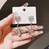 Aguja de plata 925, diseño de nicho, aretes de puesto de mercado nocturno, fuente mayorista, aretes de moda estilo coreano, aretes populares