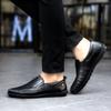 Zapatos de Cuero para Hombre de Negocios Lisos de Moda Nueva Talla Grande Transfronteriza 8117 Zapatos Casuales Ligeros para Hombre Joven