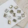 Gota de Agua de Cristal Corazón de Melocotón Corazón Torcido Diamante para Uñas Forma Especial Fondo Puntiagudo Amarillo Humo Claro Maillard Diamante de Vidrio de Alta Calidad K9