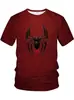 Camiseta de Hombre con Estampado de Araña Transfronteriza de Amazon Ropa Verano Manga Corta Holgada Cuello Redondo Camiseta de Hombre Araña Ropa