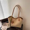 Transfronteiriço 2025 Grande Capacidade Retrô Europeu e Americano Estilo Coreano Novo Casual Simples Moda Sacola Tote de Ombro para Deslocamento