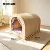 Nido de Gato Arqueado para Todas las Estaciones, Casa Curva con Rascador de Sisal, Nido de Gato Todo en Uno para Entretenimiento y Descanso en Casa