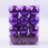 Bolas de Natal Hongfeng 24 Peças 4cm Bolas de Natal Plástico Brilhante Bolas Galvanizadas Decorações de Árvore de Natal