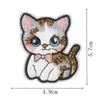 Patch Bordado de Gatinho Fofo Desenho Animado Gatinho Desenho Animado Patch Adesivo para Termocolar para Roupas Infantis, Bolsas, Patch para Roupas DIY