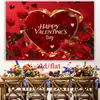 Tela de Fondo Transfronteriza Nueva para el Día de San Valentín 2026 para Decoración de Citas de Parejas, Tela Colgante para Habitación y Arreglo Exterior, Tela Colgante para Banner
