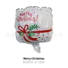 Productos promocionales árbol de Navidad Papá Noel hombre de jengibre muletas globo de aluminio navideño globo de Año Nuevo decoración