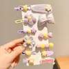 Grampos de Cabelo de Tecido Outono e Inverno Presilhas de Laço de Bebê Grampos de Cabelo Versáteis Totalmente de Tecido Presilhas Laterais de Bebê Acessórios de Cabelo para Meninas
