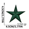 Parches Decorativos Bordados de Estrella de Cinco Puntas Bordados en Tela para Computadora Sin Coser Adhesivo Termofusible Parche Decorativo para Ropa Sombrero Bolsa Pegatinas al por Mayor