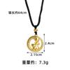 Novo colar de ouro vietnamita estilo chinês com areia, estilo retrô, pingente de lingote de ouro com placa de cobra, design simples para mulheres, joias com sensor