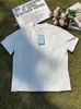 Camiseta de Verano Blanca de Malla Patchwork Transpirable de Secado Rápido de Manga Corta para Hombre Estilo Americano Hombro Normal Manga Media