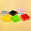 Popular Transfronterizo Bandeja de Hielo de Silicona 4-Rejilla 6-Rejilla Cubo de Hielo Cuadrado Molde de Hielo Cuadrado con Tapa Bandeja de Hielo de Color Puro Molde de Hielo