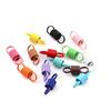 Color Esmalte Horneado Espiral Resorte Elástico Hebilla DIY Anillo de Tirar de Doble Agujero Hebilla de Conexión Forma de 8 Doble Lazo Material para Joyería Pequeños Accesorios