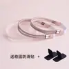 Zapatillas de tacón alto con diamantes brillantes, sandalias para evitar que los zapatos se caigan del pie, cordones de diamante brillante, cordones elásticos fijos para evitar el talón