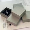 Joyero gris crepuscular de alta calidad con cubierta de cielo y tierra, joyero, anillo, pendientes, almacenamiento, embalaje, caja de cartón, fuente de fábrica al por mayor