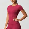 Conjunto de yoga europeu e americano transfronteiriço justo sem costas, vestuário de fitness de secagem rápida, shorts esportivos de manga curta para corrida ao ar livre e calças de yoga