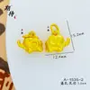 Ansioso por forte retenção de cor Ouro Vietnamita DIY Acessórios de Elefante Bebê Urso Peixinho Dourado Acessórios de Veado Colar Pulseira Pingente