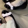 Bailarinas ligeras de 5 cm de tacón bajo con diseño de lazo francés, estilo dulce, tacón oculto, punta redonda y cierre de slip-on para mujer