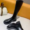 Botas largas para mujer, nueva colección otoño/invierno 2026, de caña alta, suela gruesa, botas de ciclismo, adecuadas para mujeres menudas, hasta la rodilla, de corte ajustado, botas de moda