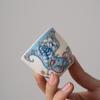 Taza Maestra Taza de Té Hecha a Mano filigrana plata peonía Taza Maestra juego de té kung fu de cerámica exquisita taza de té individual taza de té