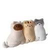 Almofada de Pelúcia Fofa em Formato de Cachorro para Sofá, Almofada Decorativa Criativa para Sala de Estar, Janela de Canto e Tatami