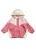 Jaqueta de Primavera e Outono para Meninas Estilo Coreano Moderno Color-Block com Capuz Jaqueta Esportiva para Crianças