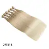 22/26/ 30 pulgadas Sintético Marrón Liso Extensiones de Cabello Piezas de Cabello para Mujeres Larga Recta Rubio Resistente al Calor Moda Peluca de Cabello