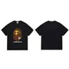 Suministro Mayorista Transfronterizo de Marca de Moda, Dropshipping de Comercio Exterior, Camiseta de Manga Corta Pesada Bape Cabeza de Mono Tiburón 260g 25