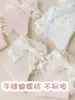 Calcetines de princesa para bebé niña estilo japonés bordado encaje moño calcetines para bebé calcetines de algodón para niños calcetines blancos transfronterizos