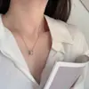 Colección de Collares de Acero de Titanio, Estilo Celebridad de Internet, Cadena para la Cintura Incrustada con Diamantes, Piedra Ojo de Gato, Collar de Flor de Tulipán